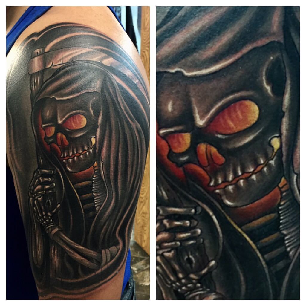 Chicano tattoo artwork by Blindside Tattoo