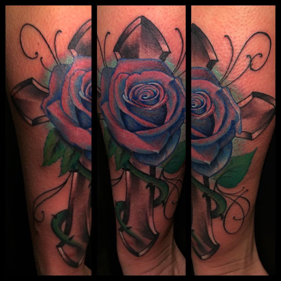 Neo-traditional tattoo artwork by Blindside Tattoo