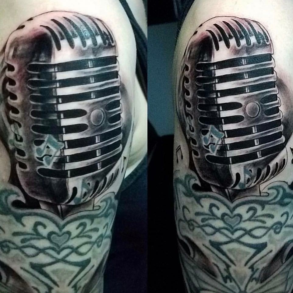 Portrait realism tattoo artwork by Blindside Tattoo